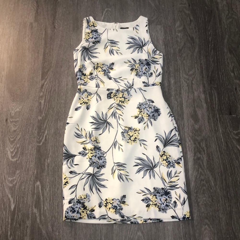Ann Taylor Factory Blue Floral Dress